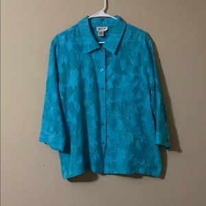 Coldwater Creek button up long sleeves blouse. XL